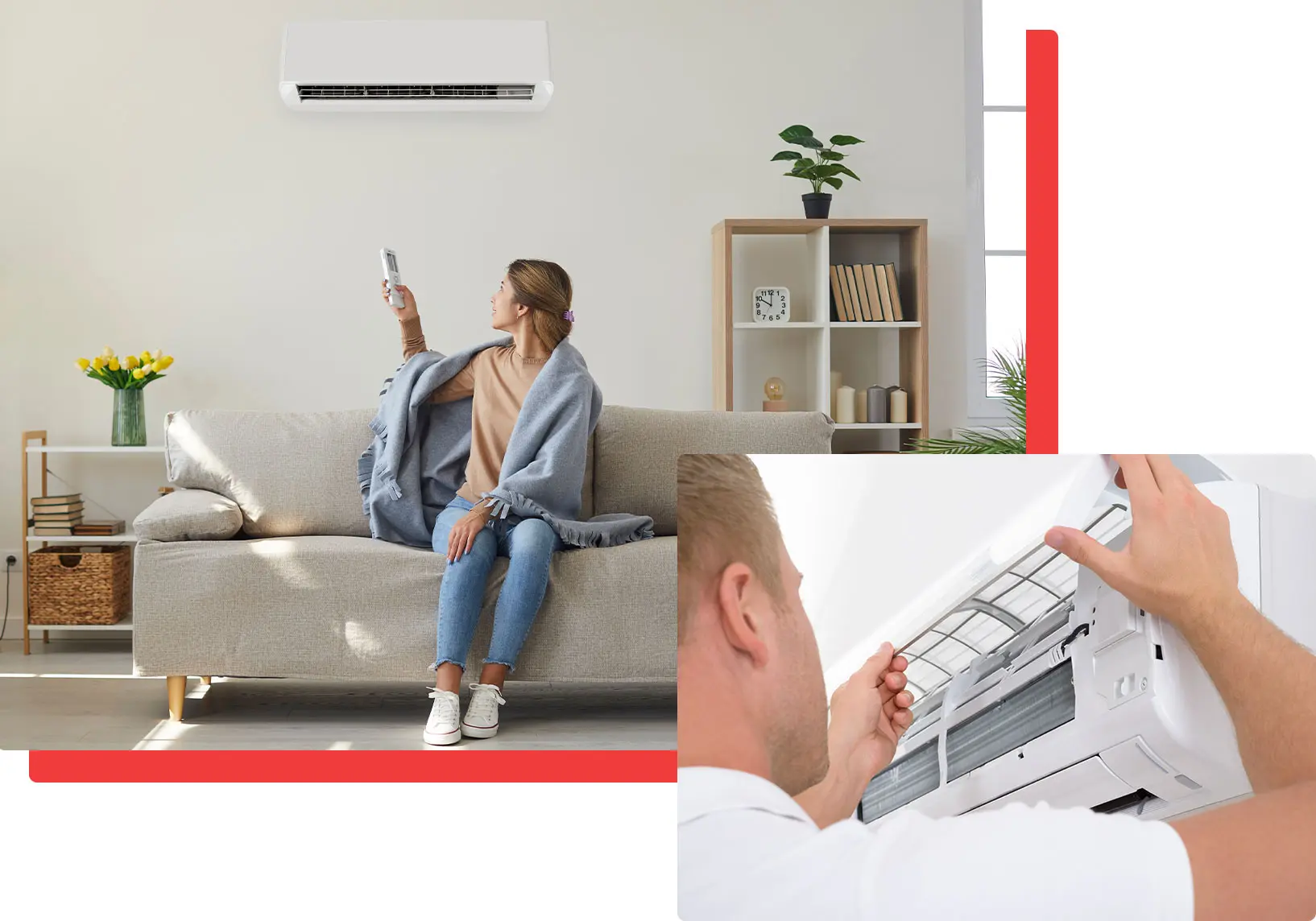 Plumbing Heating Hvac System Little Heating And Cooling Mini Split