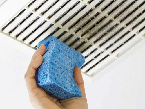 Clean the floor and ceiling vents.