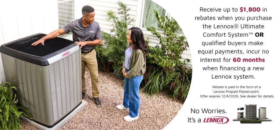 Lennox fall rebate or financing offer